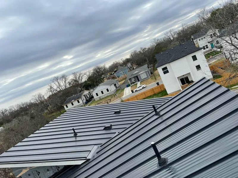 Standing seam metal roof panels with vents for Skylight Repair in Texas City
